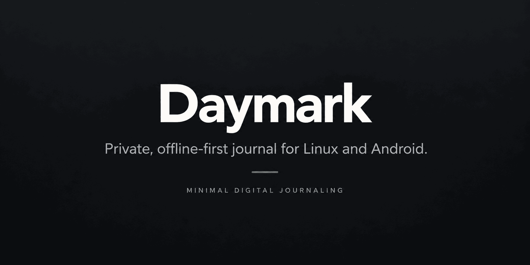 Daymark, um Bullet Journal minimalista para Linux e Android